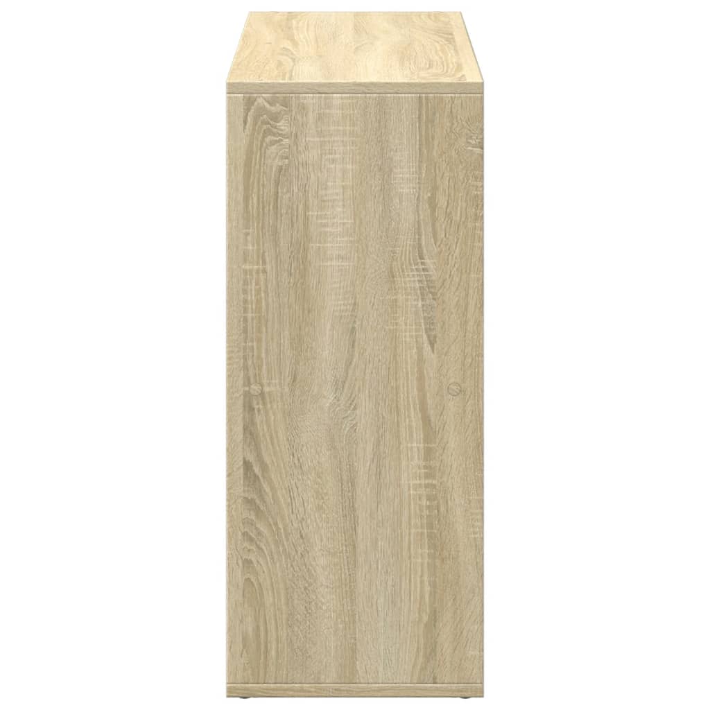 Rozdeľovacia knižnica dub sonoma 69,5x29x69,5 cm kompoz. drevo