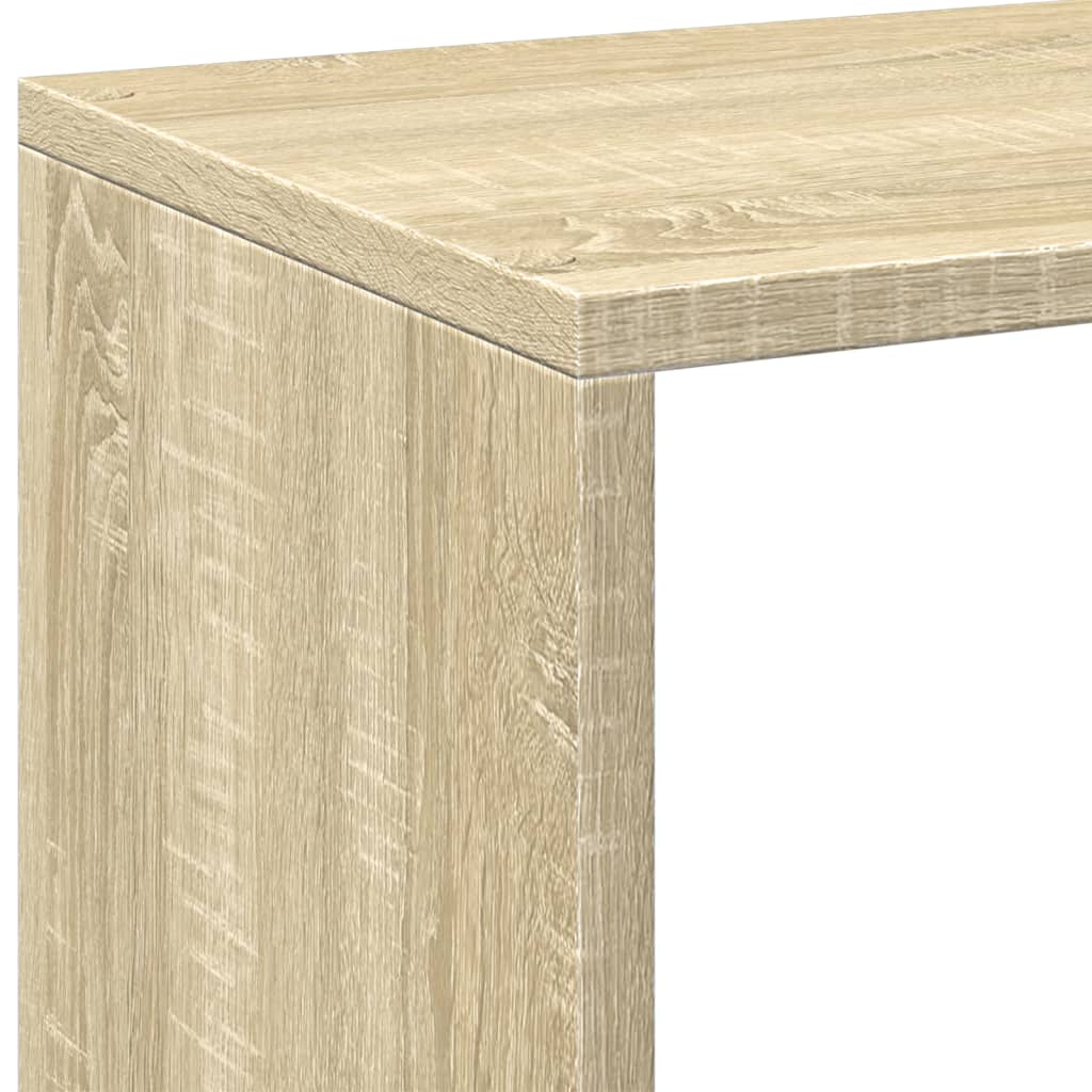 Rozdeľovacia knižnica dub sonoma 69,5x29x69,5 cm kompoz. drevo