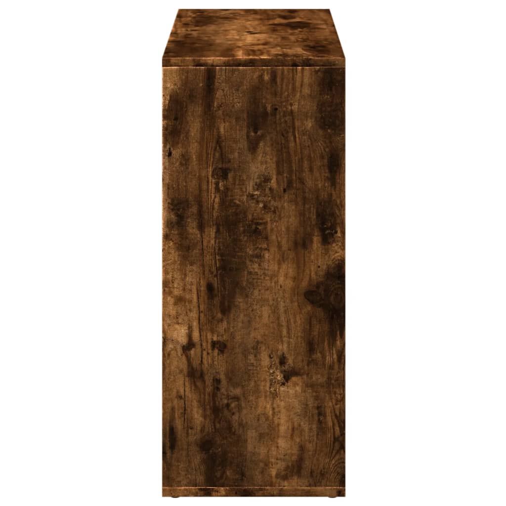 Rozdeľovacia knižnica biela 69,5x29x69,5 cm kompozitné drevo