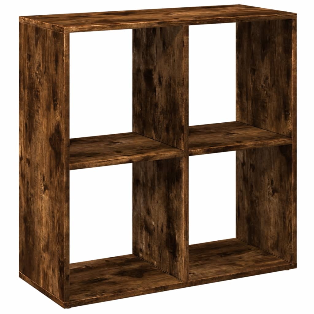 Rozdeľovacia knižnica biela 69,5x29x69,5 cm kompozitné drevo
