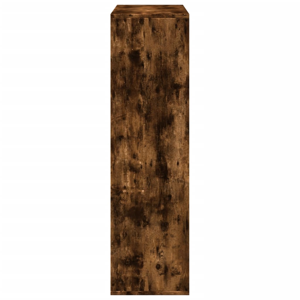 Rozdeľovacia knižnica dymový dub 69,5x29x103,5 cm kompoz. drevo