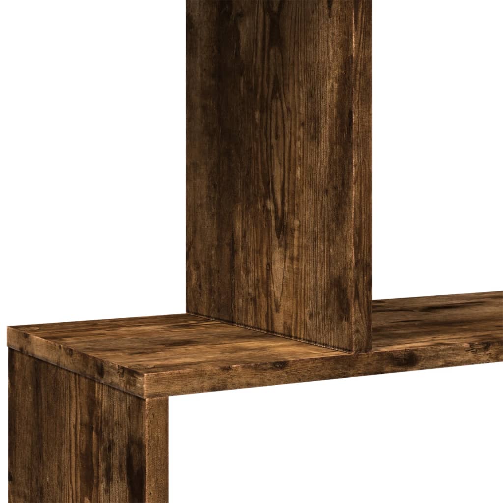 Rozdeľovacia knižnica 6-posch.dymový dub 70x24x193cm komp.drevo