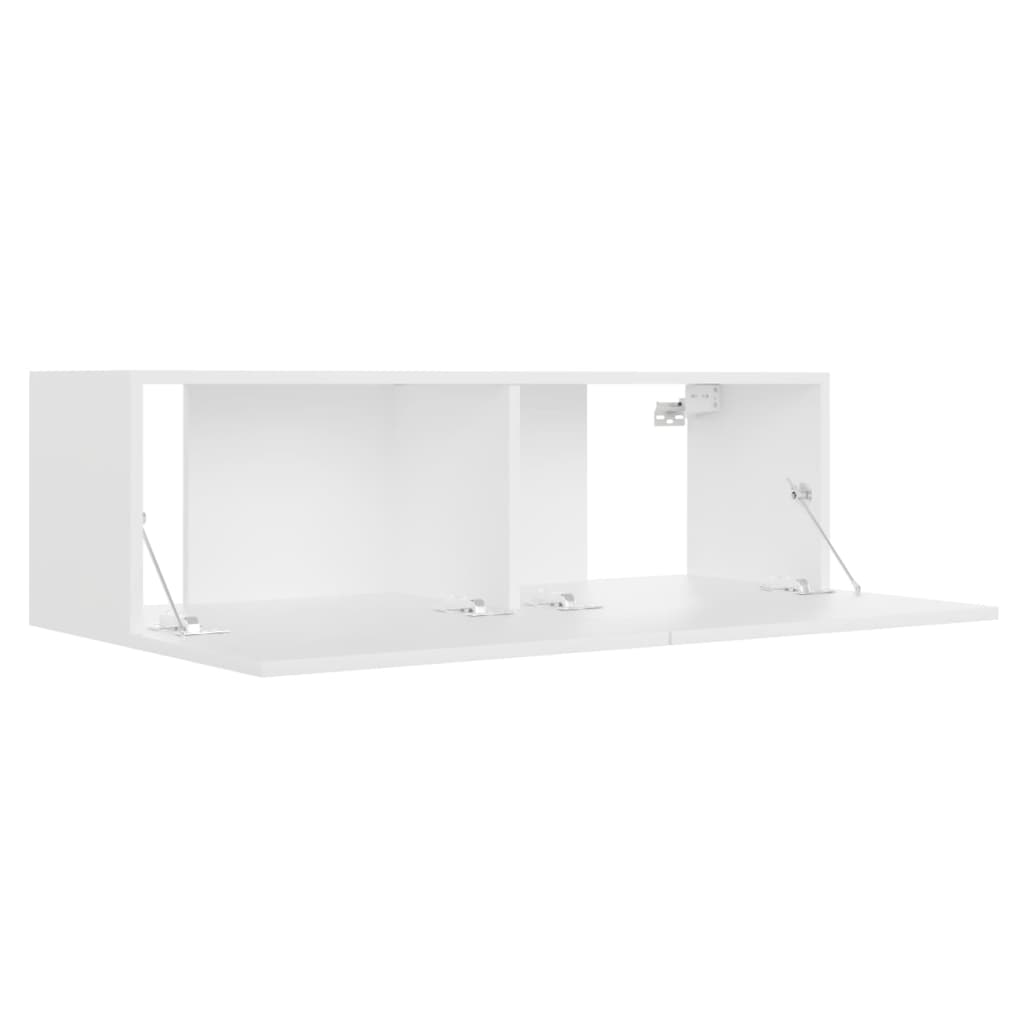 TV skrinka, biela 100x30x30 cm, kompozitné drevo