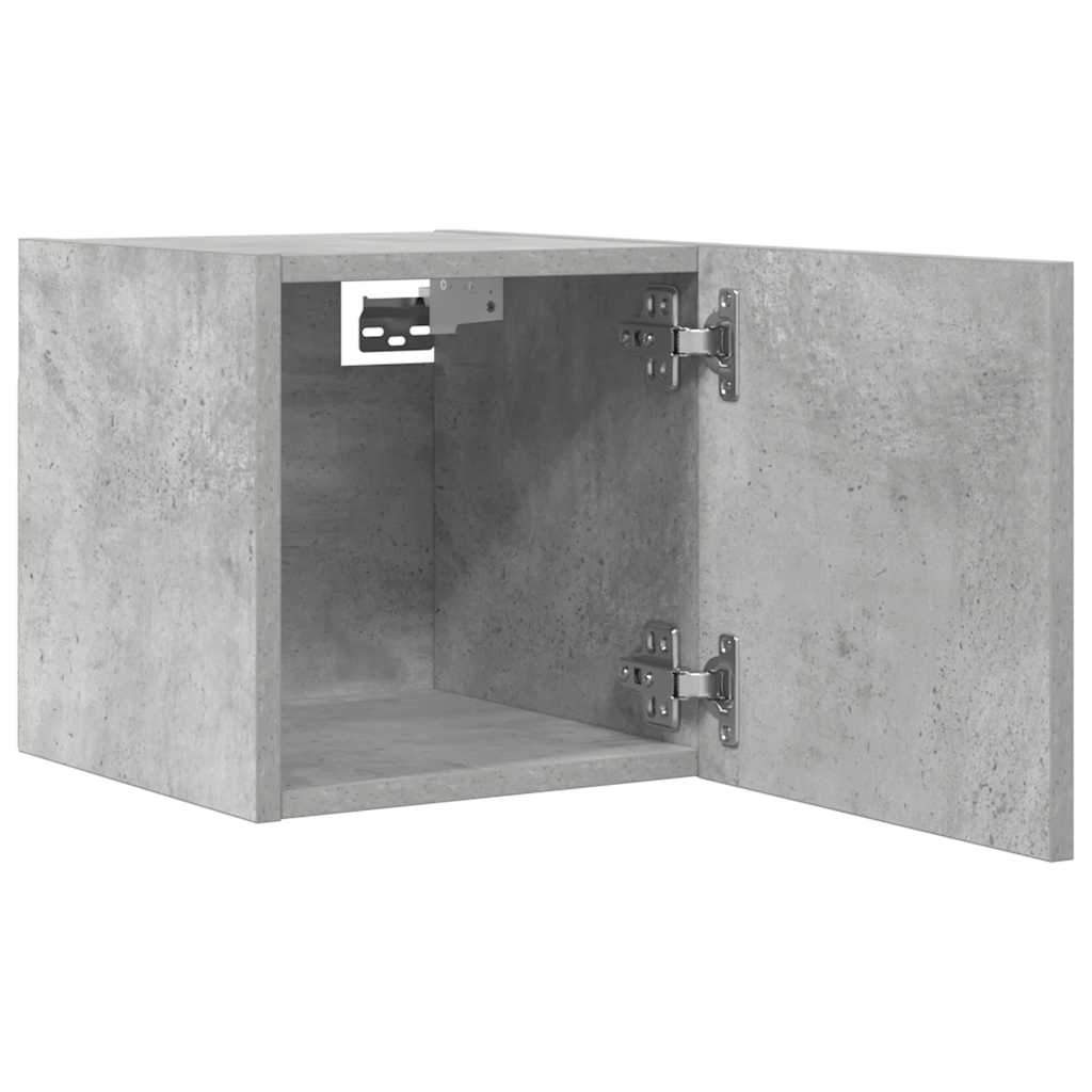 Nástenné TV skrinky 2 ks betónové sivé 30,5x30x30 cm