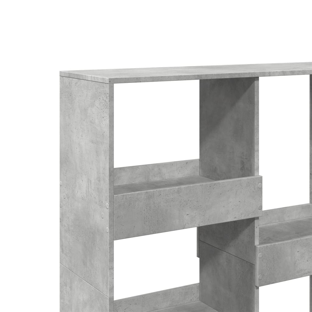 Deliaca stena betónová sivá 100x33x115 cm kompozitné drevo